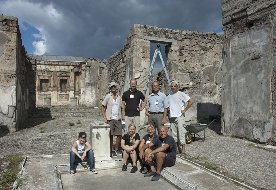 Pompejiprojektet Campaign of 2010, taken in the atrium of Casa del Torello